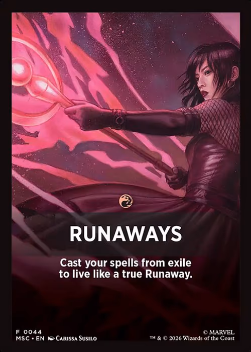 Runaways — Marvel Super Heroes Jumpstart Front Cards #44