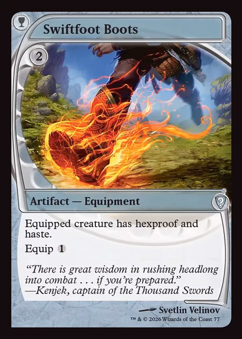 Swiftfoot Boots — Mystery Booster Commander Edition #77