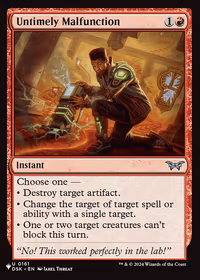 Untimely Malfunction — The List