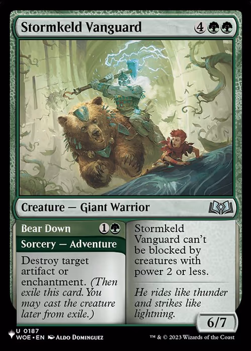 Stormkeld Vanguard // Bear Down — The List #WOE-187