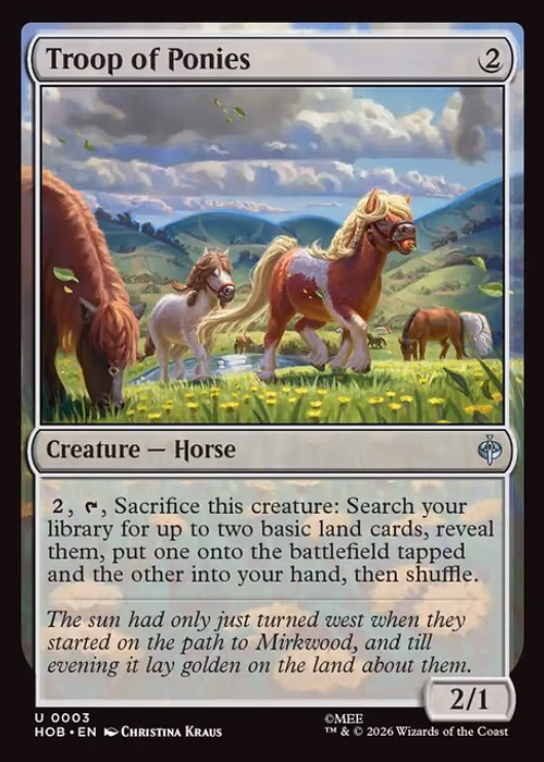 Troop of Ponies — The Hobbit #3