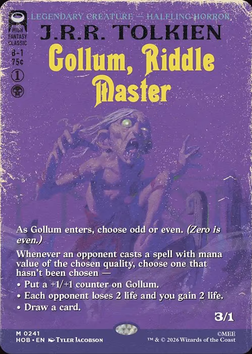 Gollum, Riddle Master — The Hobbit #241