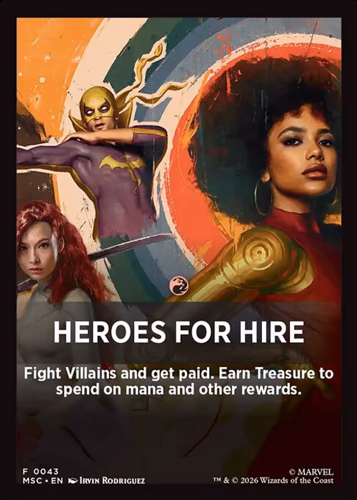 Heroes for Hire — Marvel Super Heroes Jumpstart Front Cards #43