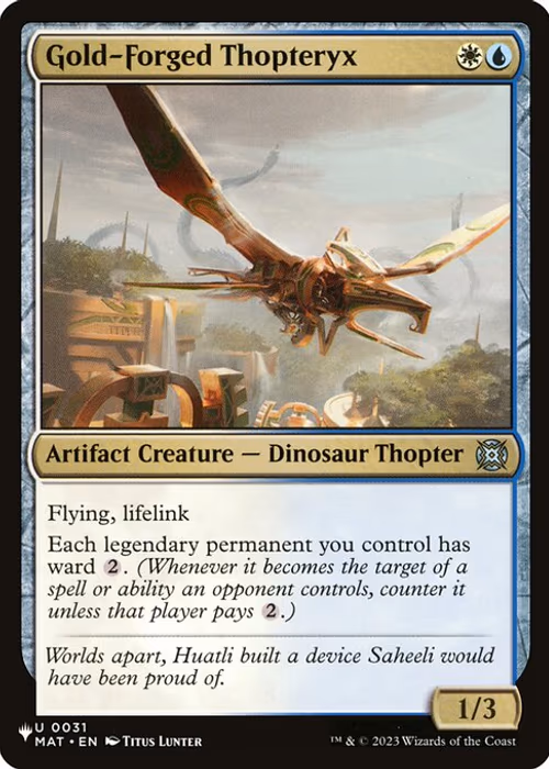 Gold-Forged Thopteryx — The List #MAT-31