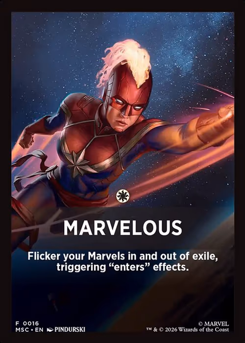 Marvelous — Marvel Super Heroes Jumpstart Front Cards #16