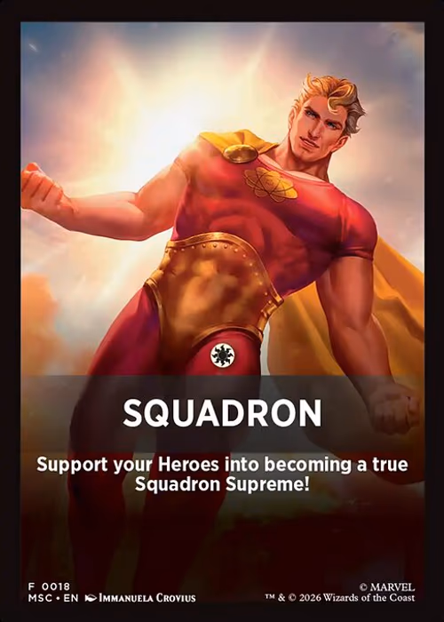 Squadron — Marvel Super Heroes Jumpstart Front Cards #18