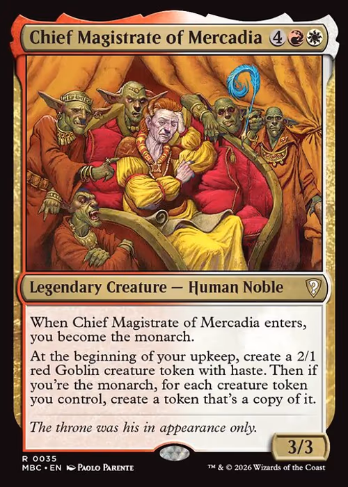 Chief Magistrate of Mercadia — Mystery Booster Commander Edition #35