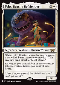 Toby, Beastie Befriender — The List