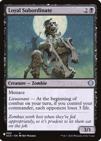Loyal Subordinate — The List