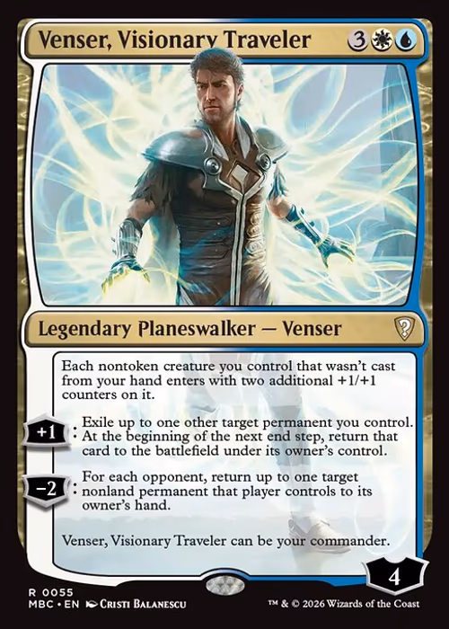 Venser, Visionary Traveler — Mystery Booster Commander Edition #55