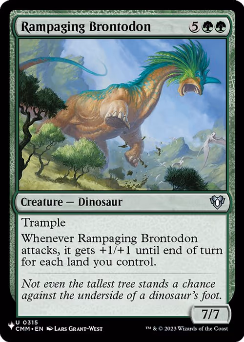 Rampaging Brontodon — The List #CMM-315