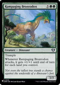 Rampaging Brontodon — The List