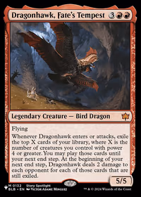 Dragonhawk, Fate's Tempest — The List