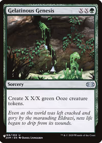 Gelatinous Genesis — The List