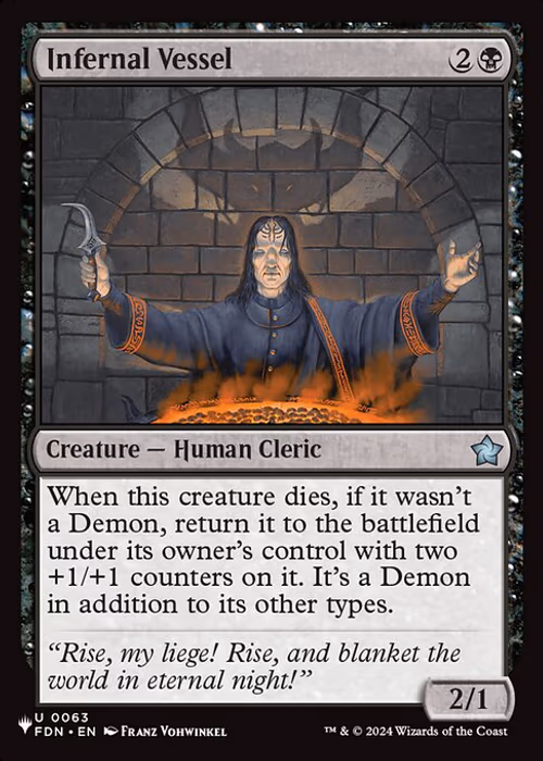 Infernal Vessel — The List #FDN-63
