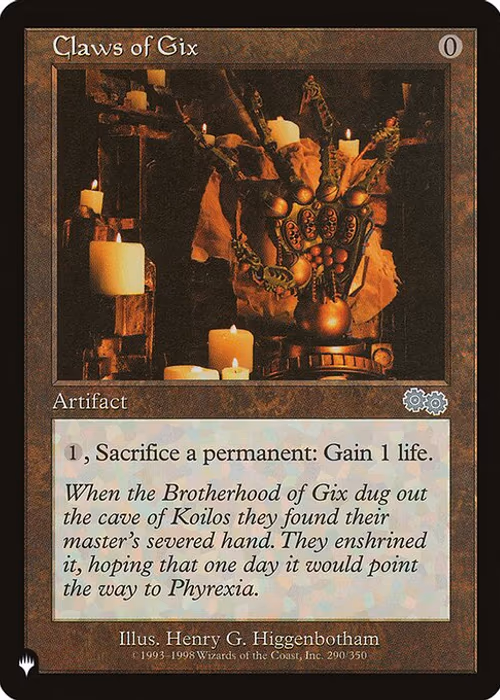 Claws of Gix — The List #USG-290
