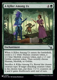 A Killer Among Us — The List