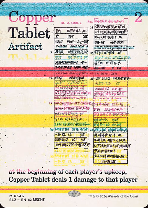 Copper Tablet — The Zeta Set #343
