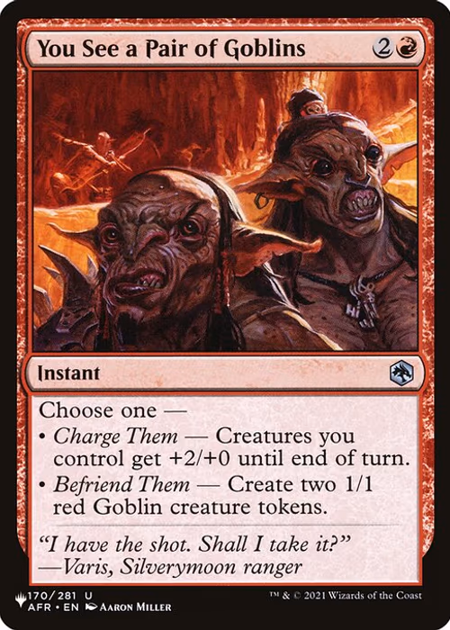 You See a Pair of Goblins — The List #AFR-170