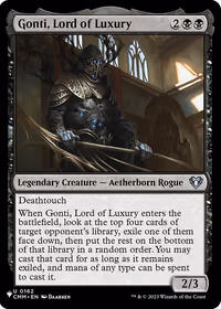 Gonti, Lord of Luxury — The List