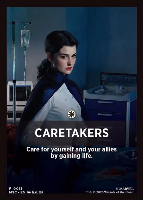 Caretakers — Marvel Super Heroes Jumpstart Front Cards #13