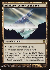 Mikokoro, Center of the Sea — The List
