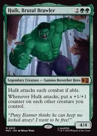 Hulk, Brutal Brawler — Marvel Super Heroes Commander #833