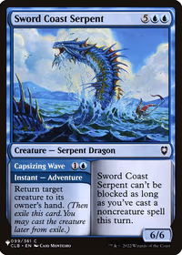 Sword Coast Serpent // Capsizing Wave — The List