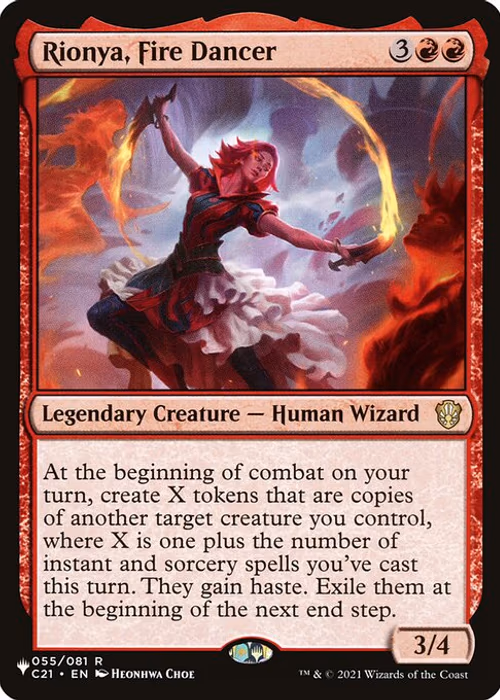 Rionya, Fire Dancer — The List #C21-55