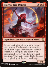Rionya, Fire Dancer — The List