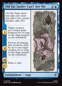 Old Fat Spider Can't See Me