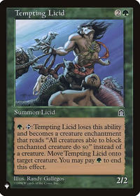 Tempting Licid — The List