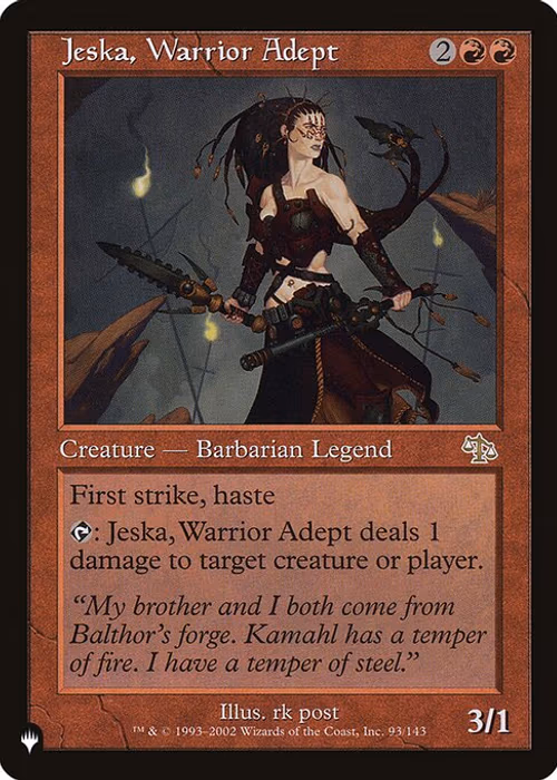 Jeska, Warrior Adept — The List #JUD-93