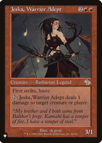 Jeska, Warrior Adept — The List
