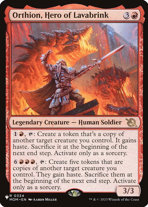 Orthion, Hero of Lavabrink — The List #MOM-334