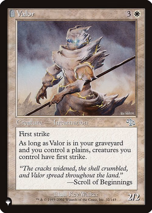 Valor — The List #JUD-32