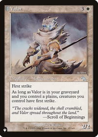Valor — The List
