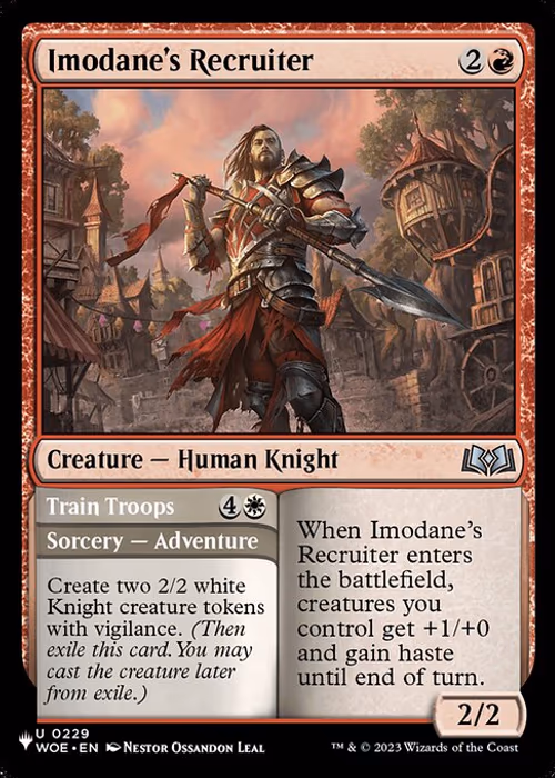 Imodane's Recruiter // Train Troops — The List #WOE-229