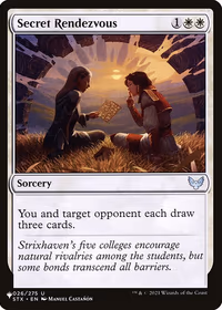 Secret Rendezvous — The List