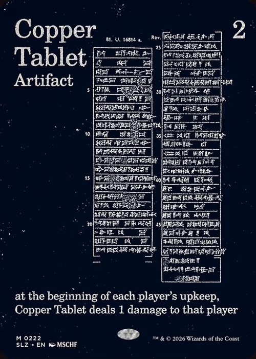 Copper Tablet — The Zeta Set #222
