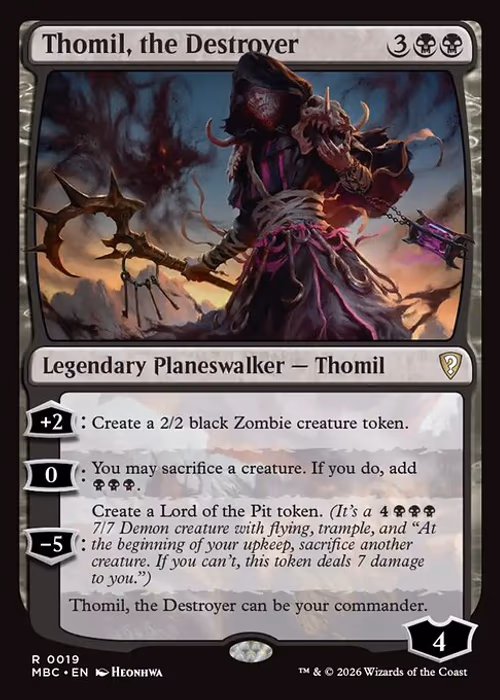 Thomil, the Destroyer — Mystery Booster Commander Edition #19
