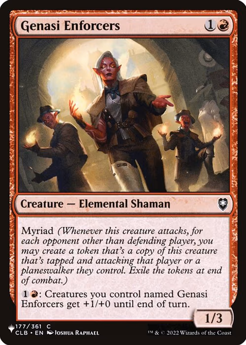 Genasi Enforcers — The List #CLB-177