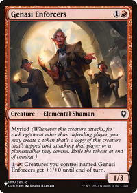 Genasi Enforcers — The List
