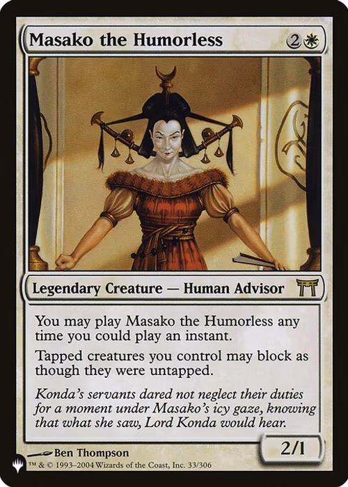 Masako the Humorless — The List #CHK-33