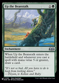 Up the Beanstalk — The List