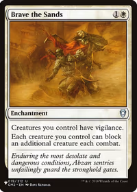 Brave the Sands — The List