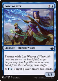 Lore Weaver — The List
