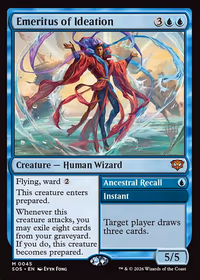 Emeritus of Ideation // Ancestral Recall — Secrets of Strixhaven Promos #45p