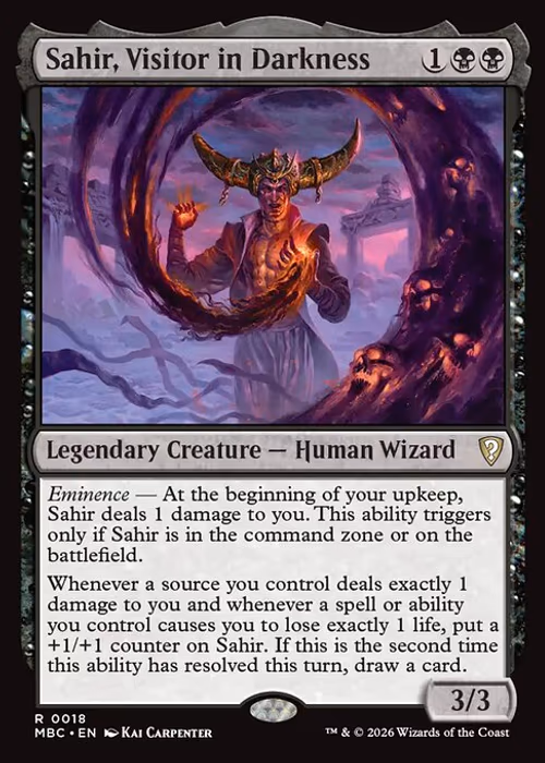 Sahir, Visitor in Darkness — Mystery Booster Commander Edition #18
