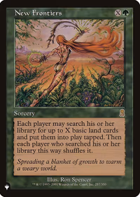 New Frontiers — The List